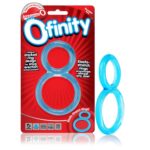 ofinity dual double silicone cock ring Blue by Screaming O
