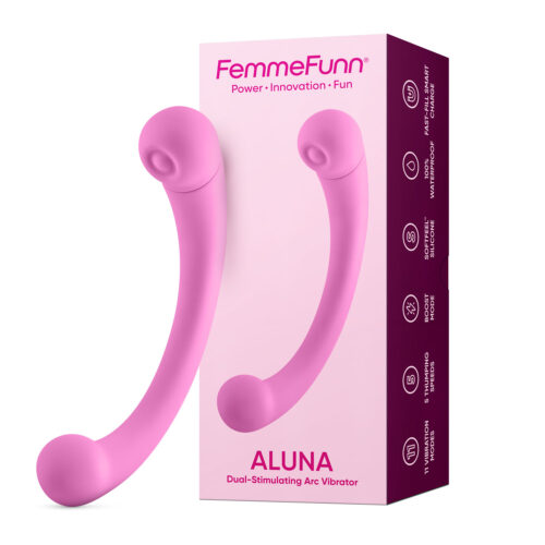 Intense Vibrator Aluna Dual Stimulating Arc Pink By Femme Funn