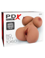 male torso Pdx Plus Big Titty Tan by Pipedream
