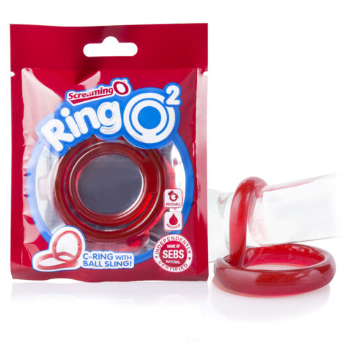 Cock Ring And Ball Separator Ringo 2 Red By Screaming O
