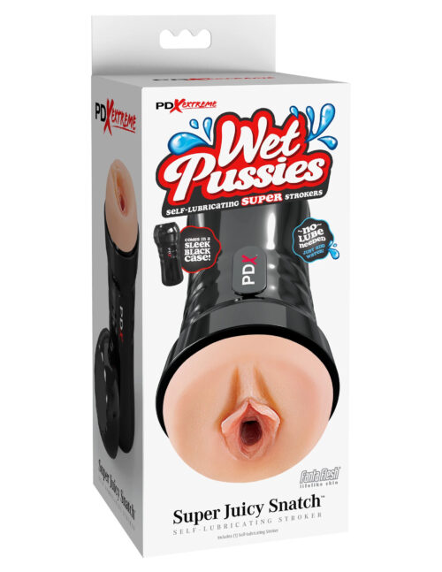 Wet Pussies Self Lubricating Stroker - Super Juicy Snatch Self-Lubricating Beige By Pipedream