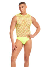 sexy male underwear Full Effect 2pc Set - Large/xl Yellow by Pink Lipstick