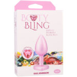 gem anal plug Booty Bling Metal Heart Pink by Doc Johnson