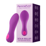 bullet vibe Solia Flat Tipped Vibrator Purple by Femme Funn
