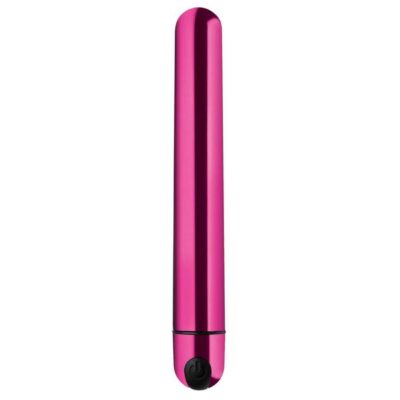 10x Slim Metallic Bullet Pink by XR Brands – rechargeable waterproof clitoral vibrator