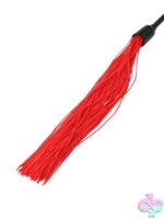 14" Medium Rubber Whip in Red by Sportsheets - Image 2