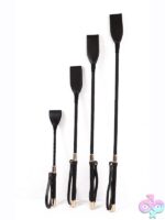 18" PU Golden Tip Riding Crop – Black - Image 2