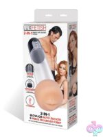 2-in-1 auto sucker and enlarger pump beige silicone and ABS plastic by Lux Fetish
