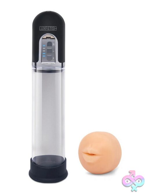 2-In-1 Auto Sucker &Amp; Enlarger Pump In Beige By Lux Fetish - Image 3