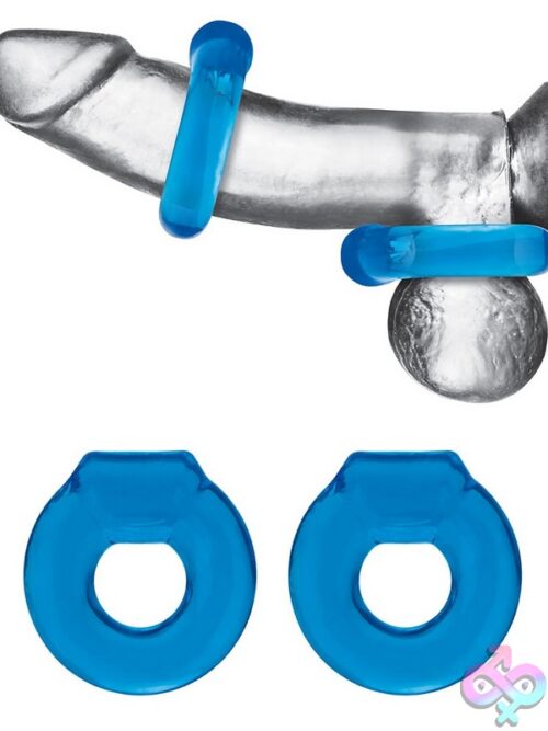 2-Pack Ultra-Stretch Stamina Endurance Ring – Blue - Image 2