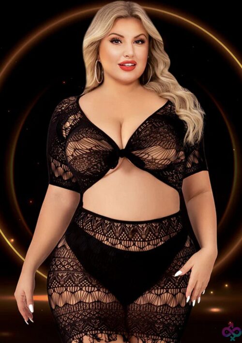 2 Piece Crop Top And Skirt Set - Image 2