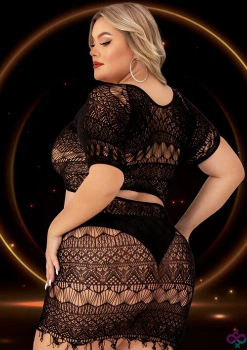 2 Piece Crop Top And Skirt Set - Image 3
