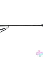 24-inch black leather event bat with keeper tip by Spartacus