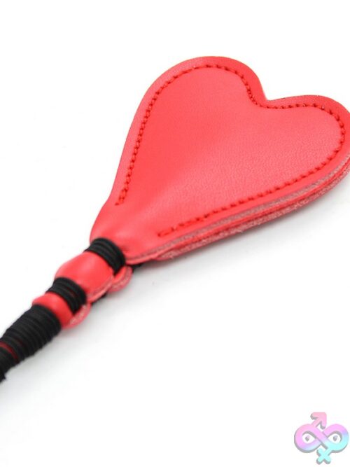 Heart Crop With Ornate Pro Handle – Red - Image 2