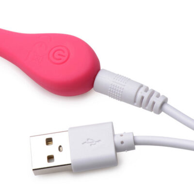 28x Plush Egg and Remote in Pink by XR Brands — waterproof rechargeable insertion bullet vibrator