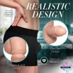 3.6" Silicone Packer Dildo - Light - Image 3