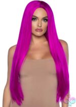 33 Inch Long Straight Center Part Wig