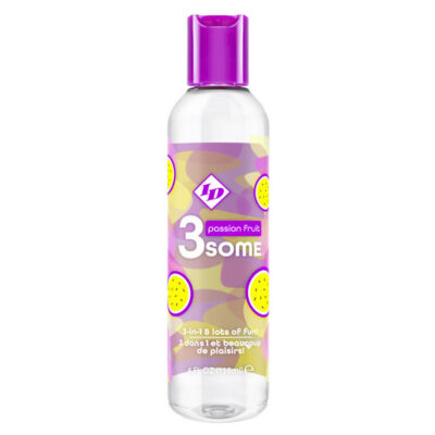 Lubricant Passion Fruit 3some 3-in-1 by I.D. Lubricants 4 fl oz squeeze bottle