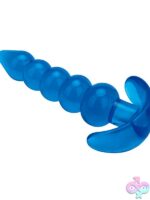 4.5" Medium Beaded Plug – Blue - Image 2