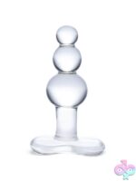 Beaded Glass Butt Plug With Tapered Base - Image 2