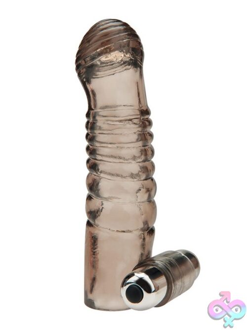 5.25&Quot; Vibrating Penis Enhancing Sleeve Extension – Clear - Image 2