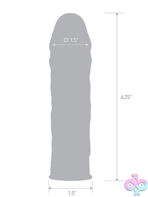 6.25&Quot; Realistic Penis Extension Sleeve – Clear - Image 3