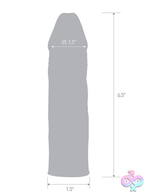 6.5&Quot; Realistic Penis Extension Sleeve – Clear - Image 3