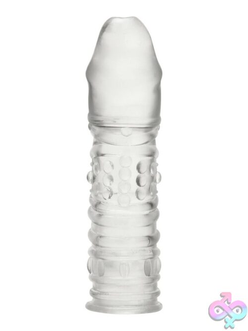 6.5&Quot; Veiny Penis Extension Sleeve – Clear - Image 2