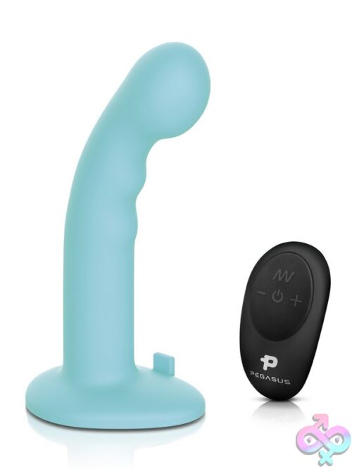 Remote Control Ripple Silicone Peg With Harness - Image 2