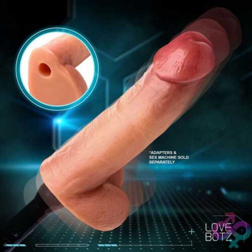 8&Quot; Cock Lock Dildo With Balls - Light - Image 3