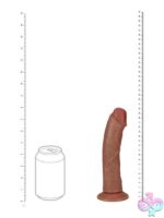 8" Vibrating Realistic Dildo with Suction Cup – Tan - Image 3