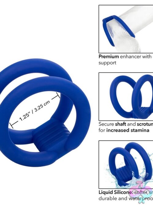 Admiral Dual Cock Cage – Blue - Image 3