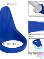 Admiral Liquid Silicone Vibrating Perineum Massager & Ring – Blue - Image 3