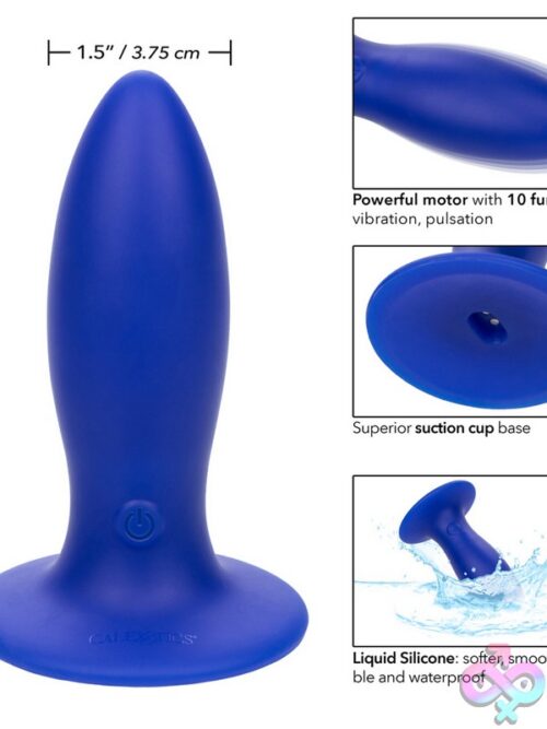 Admiral Liquid Silicone Vibrating Torpedo – Blue - Image 3