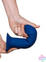 Hitsens 1 Dual Density Silicone Dildo Blue - Image 3