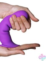 Hitsens 3 Dual Density Silicone Dildo – Purple - Image 3