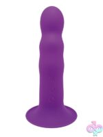 Hitsens 3 Dual Density Silicone Vibrating Dildo – Purple - Image 2