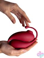 Adrien Lastic Inspiration App-Controlled Clitoral Suction Vibrating Egg – Red - Image 3