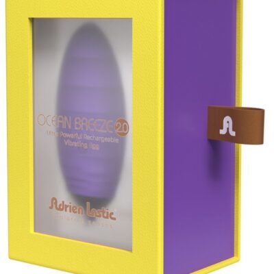 Ocean Breeze 2.0 ultra powerful remote control vibrating egg in purple and black by Adrien Lastic