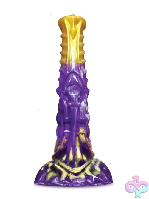 Alien Nation Obelisk – Textured Exotic Dildo In Purple - Image 2