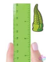 Alien Nation Octopod Enamel Lapel Pin – Green - Image 3