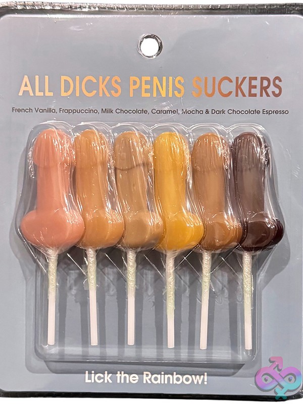 Discreet-Toys-All-Dicks-Penis-Suckers-Nu-Kgnv-106 Multi Colored Penis Suckers All Dicks By Kheper Games — Set Of Six Flavored Novelty Candy Suckers