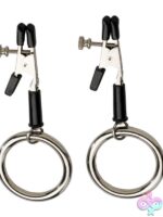 Alligator Tip Bully Nipple Clamps Adjustable – Silver Metal - Image 2