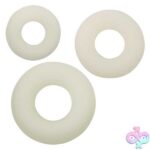 Alpha Glow-in-the-Dark Liquid Silicone 3 Ring Set - White - Image 7