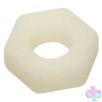 Alpha Glow-in-the-Dark Liquid Silicone Prolong Sexagon Ring - White - Image 5