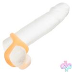 Alpha Glow-in-the-Dark Liquid Silicone Teardrop Ring - Orange - Image 6