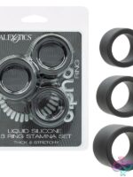Alpha Liquid Silicone 3 Ring Stamina Set - Image 2