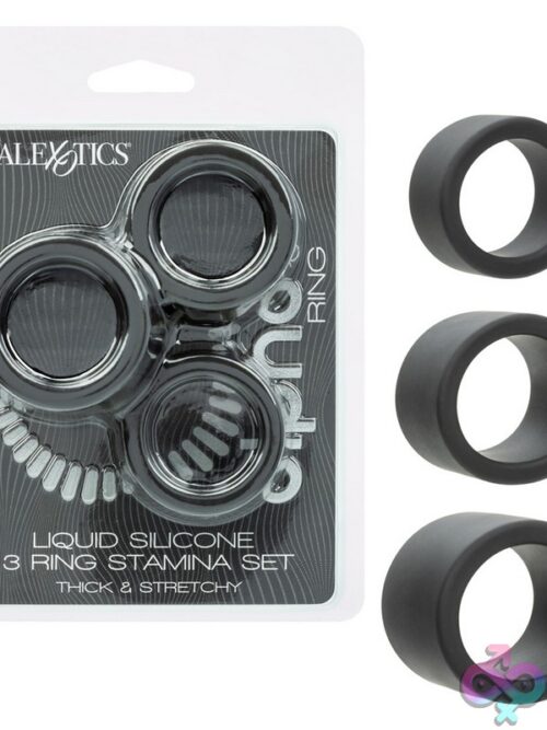 Alpha Liquid Silicone 3 Ring Stamina Set - Image 2