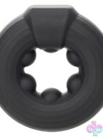 Beaded Silicone Cock Ring Alpha Liquid Silicone Beaded Optimum Ring by CalExotics