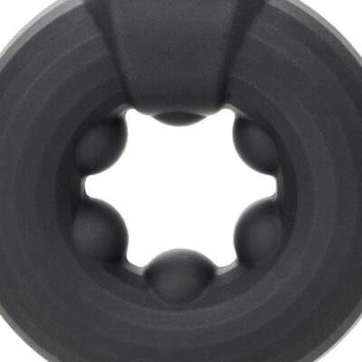 Beaded Silicone Cock Ring Alpha Liquid Silicone Beaded Optimum Ring by CalExotics